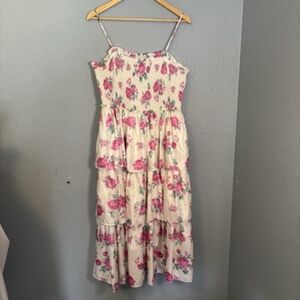 LoveShackFancy Elise Floral Tiered Maxi Dress
